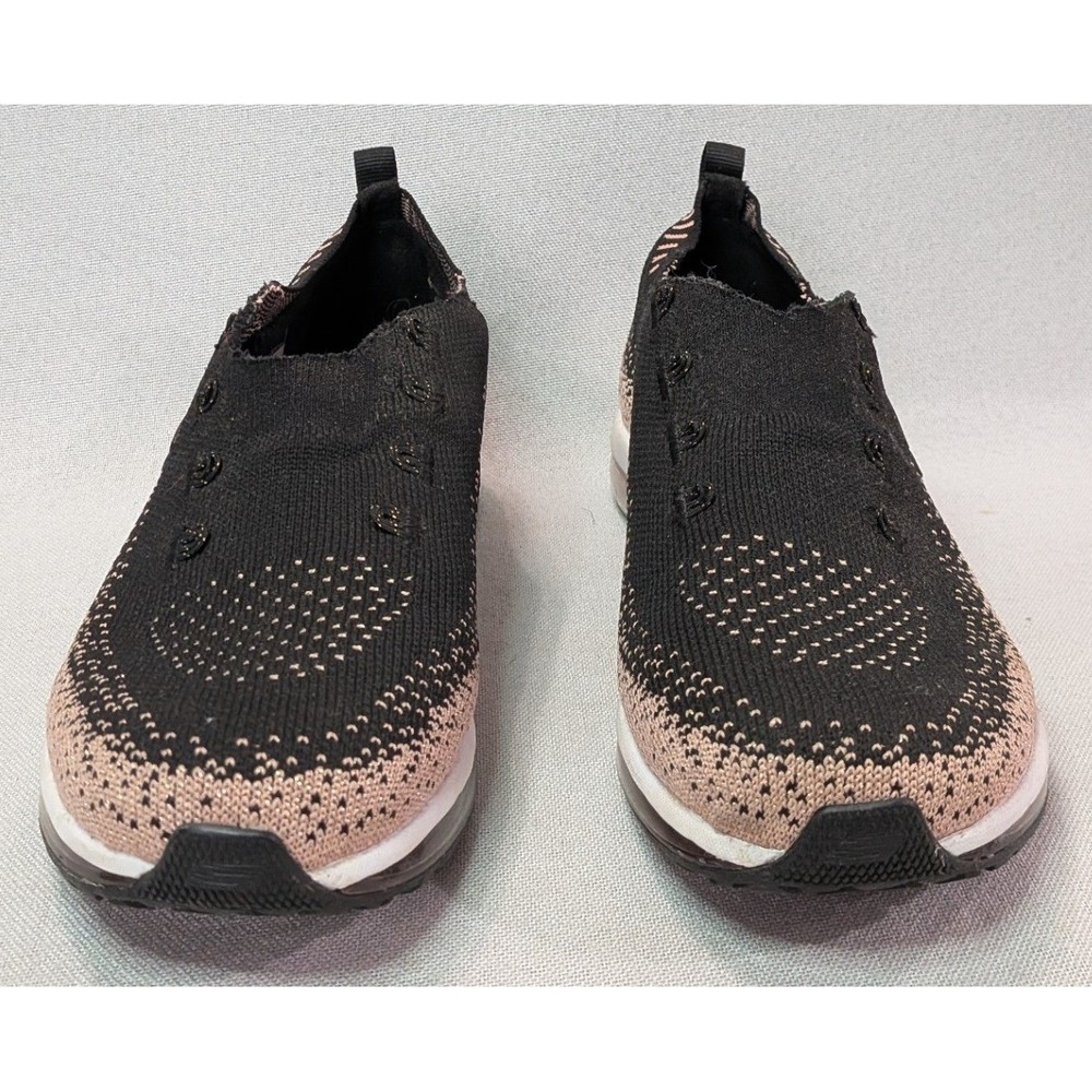 Skechers Skech-Air Element 2.0 Women 8 Black Rose Gold Good 12647 Slip On Shoe